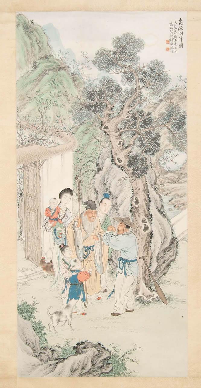 周祖荫绘群仙嘉会图
