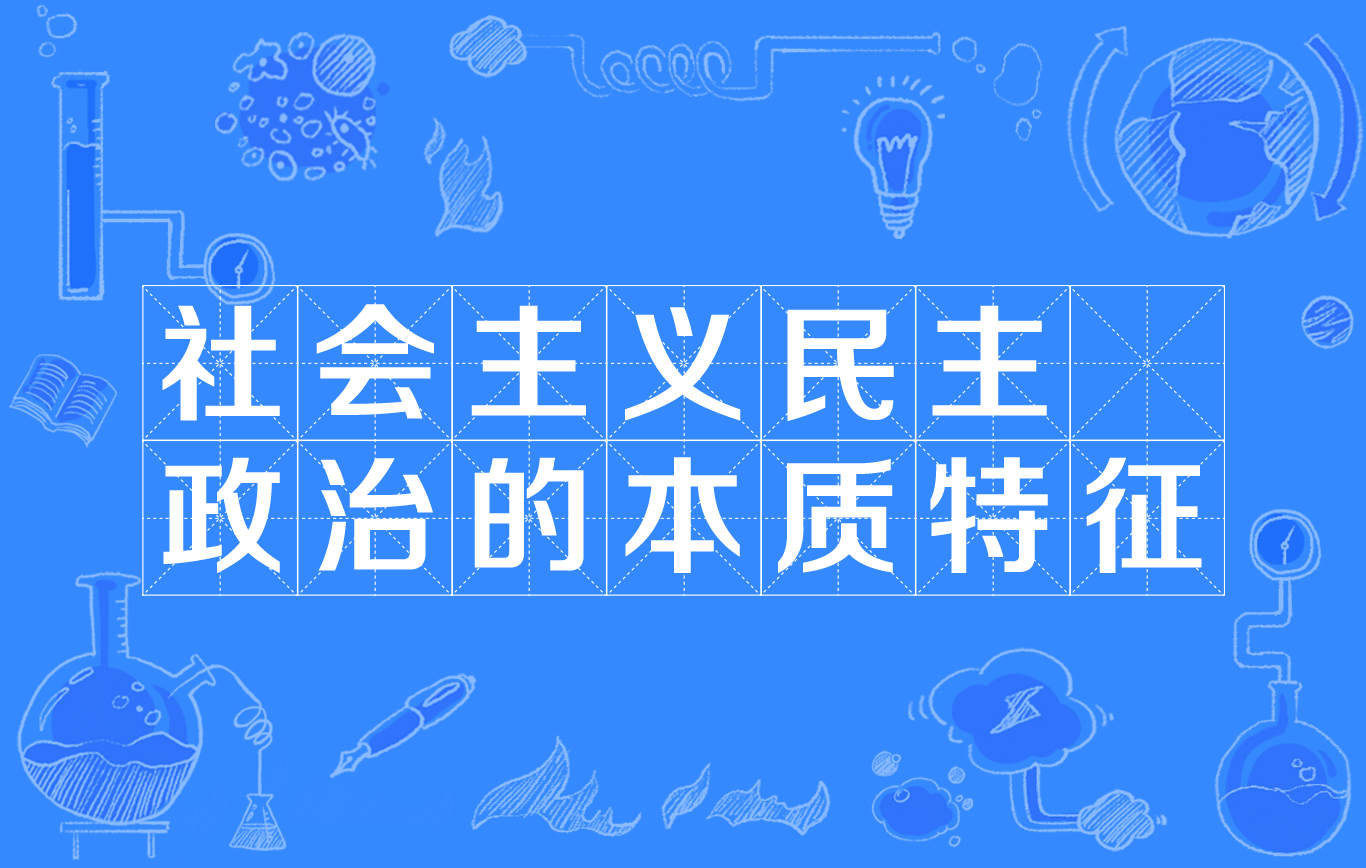 社会主义民主政治的本质特征