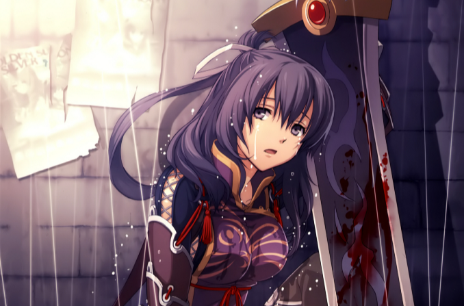  p>莉夏·毛是是个身形娇小留着紫色长发的东方少女.