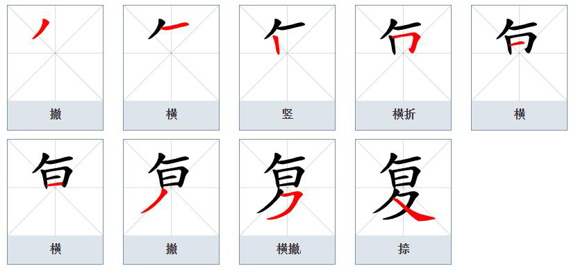 复（汉语文字）_百度百科