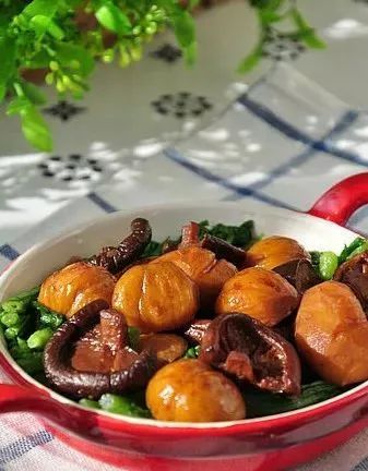 香菇烧栗子