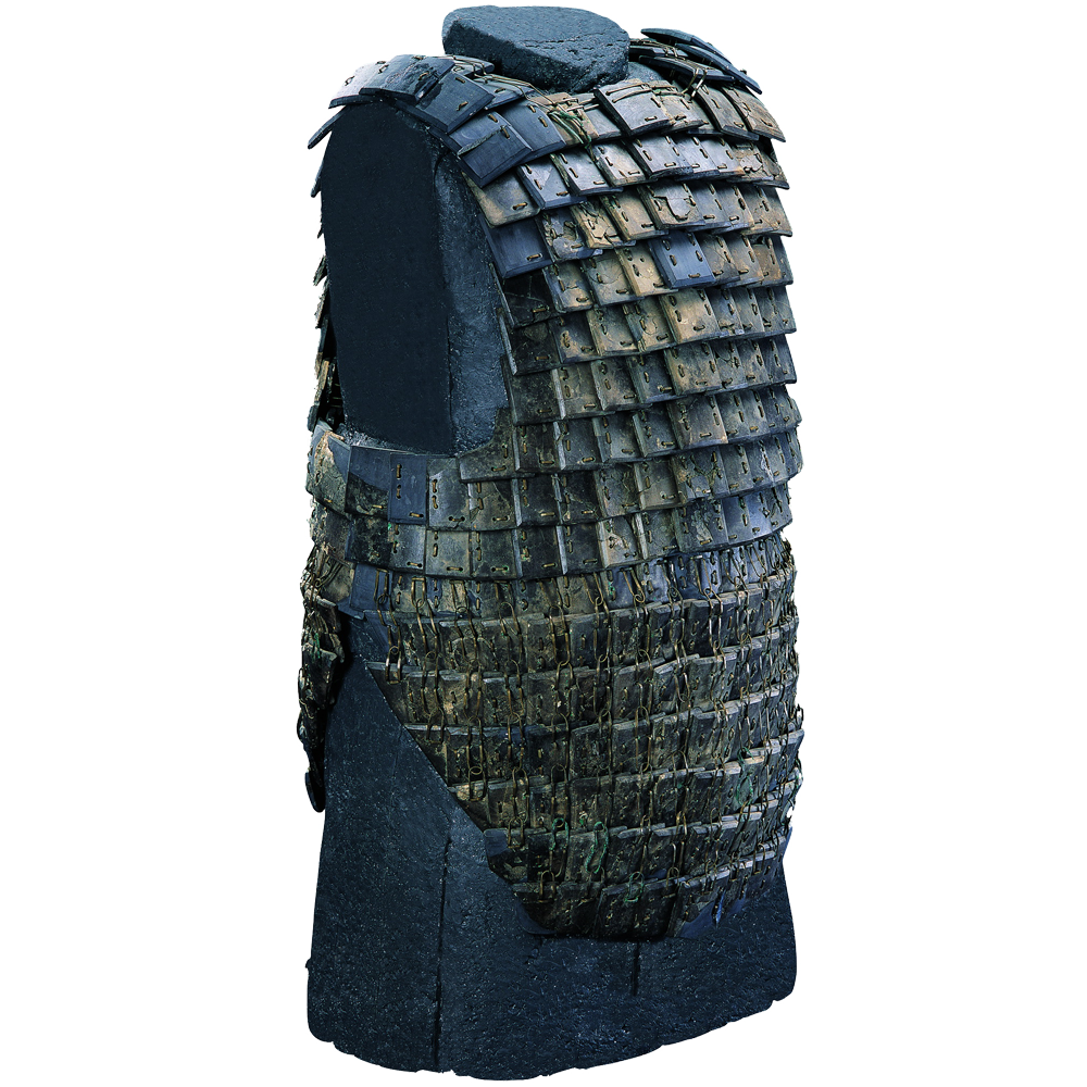 秦无披膊的石铠甲