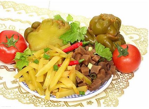 榨菜素豆肠