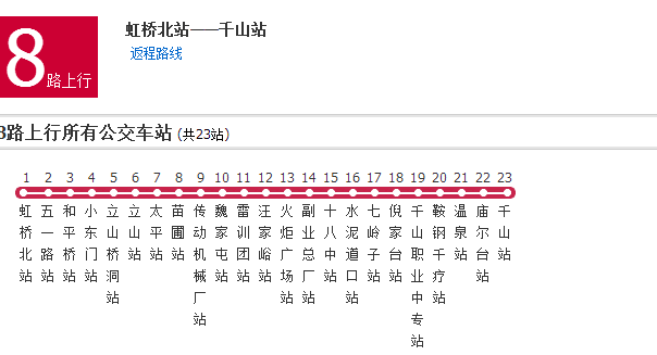 鞍山公交8路