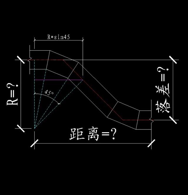 消防45度弯头中间距离计算方法 - 知晓星球