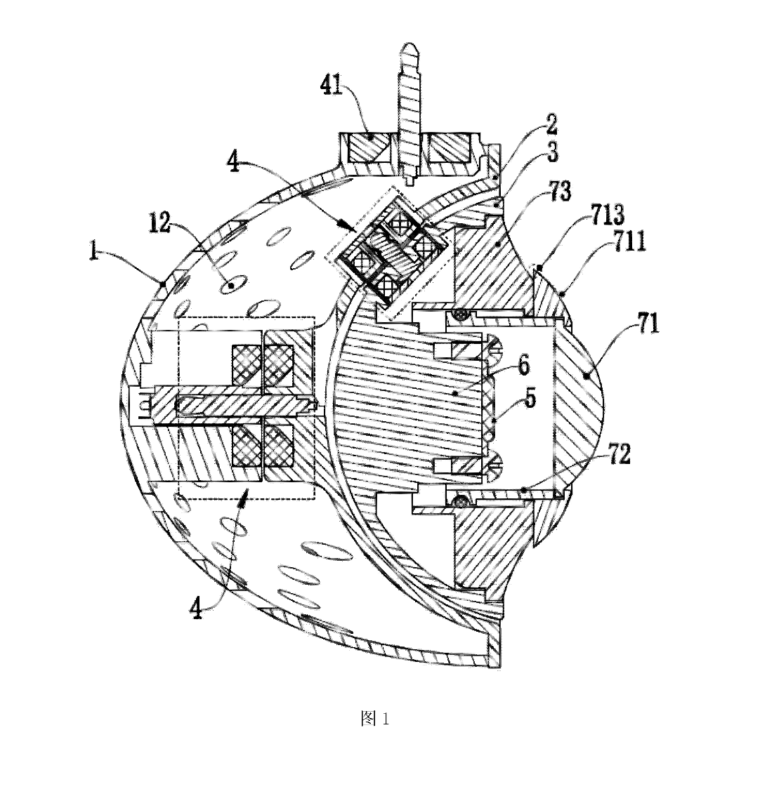 一种可变焦led灯组件