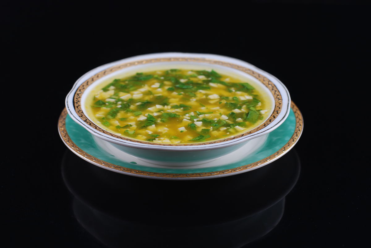 香菜黄豆汤
