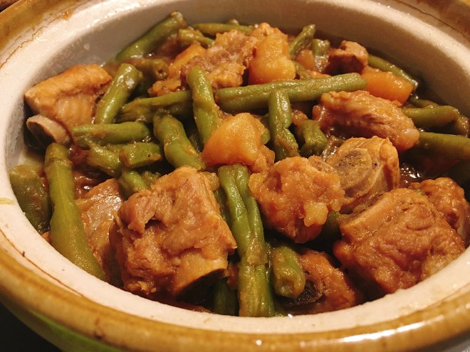 豇豆焖排骨