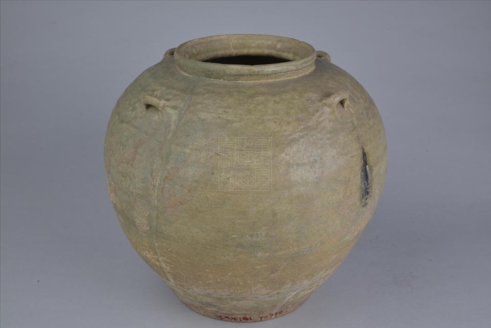 东汉青瓷四系大罐