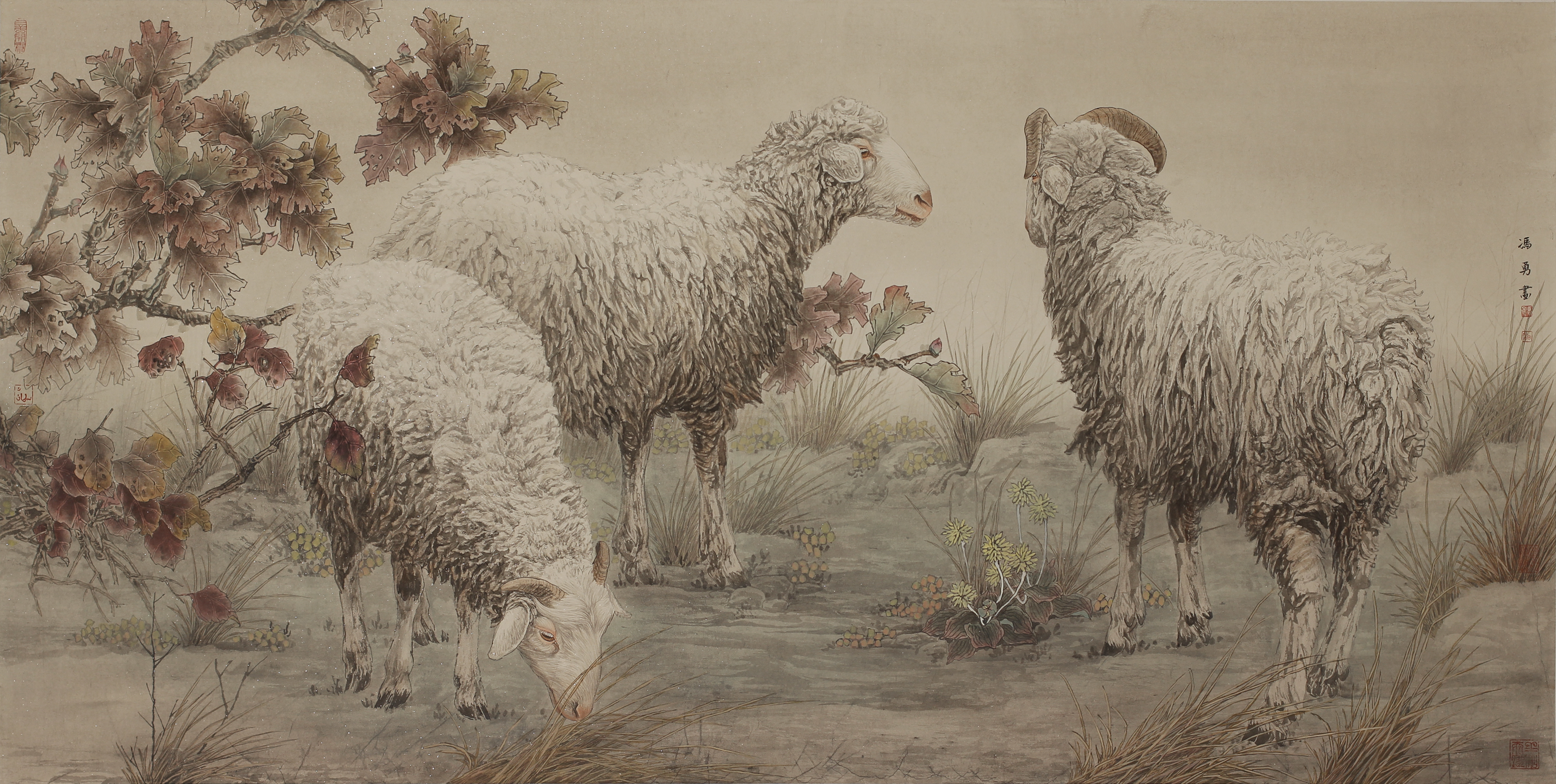 以其细腻的工笔 a target="_blank" href="/item/动物画/1895452"