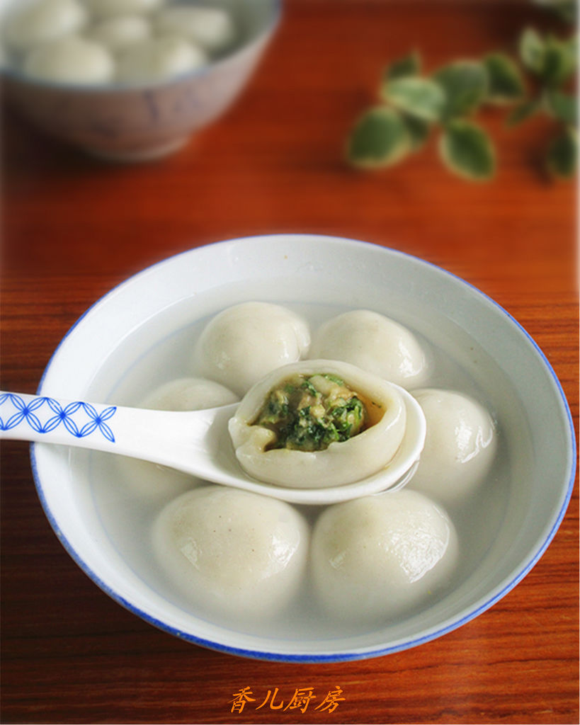 韭菜鲜肉汤圆