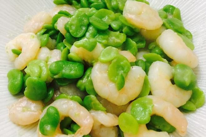 蚕豆炒虾仁