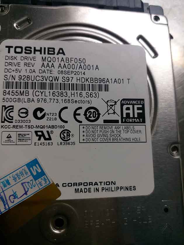  p>东芝mq01abf050,是一种硬盘,被用于笔记本. /p>