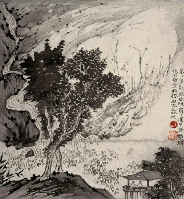 石濤 花鳥圖 石涛16幅山水花鸟作品赏析_百科TA说