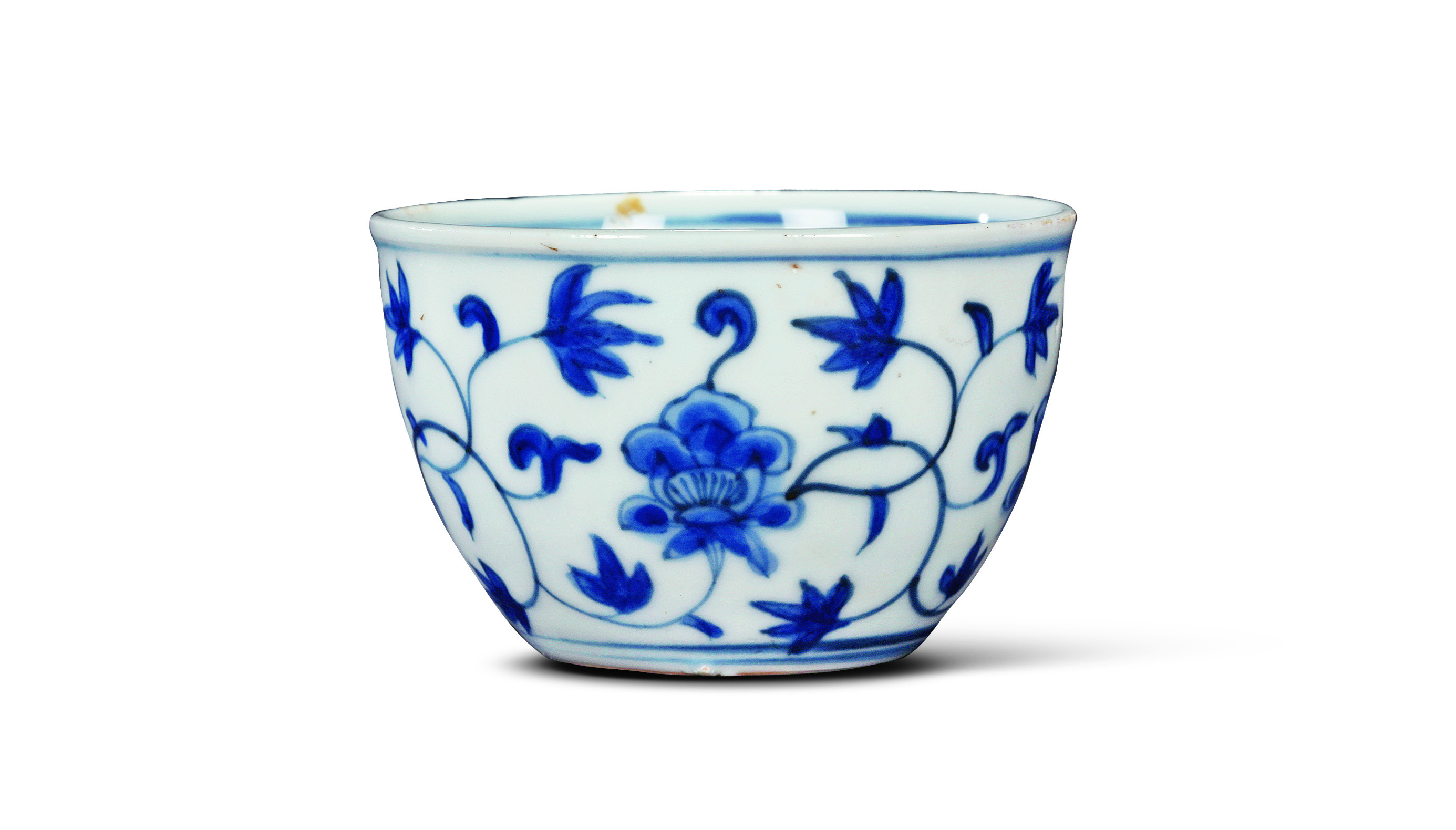 明万历"长命富贵"款青花碗