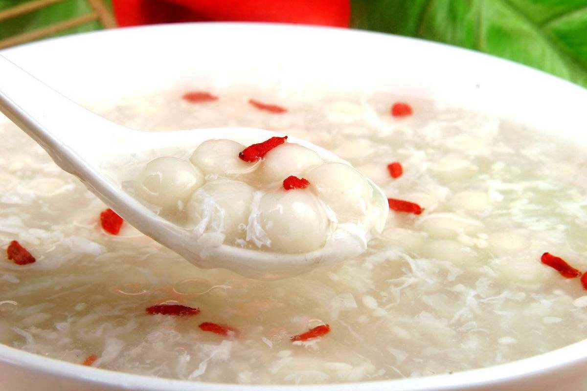 蛋花米酒汤圆