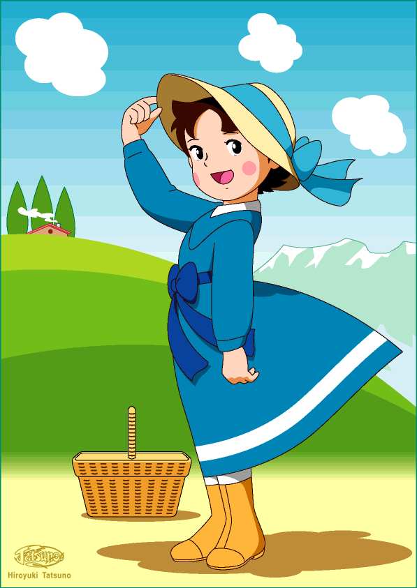 阿尔卑斯山上的少女