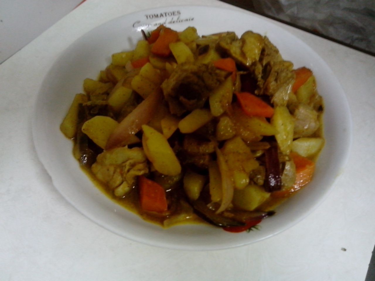 土豆红咖喱焖鸭腿