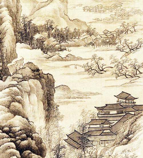 画得好看也是一种本事，清代王翚绘《仿古山水》_百科TA说