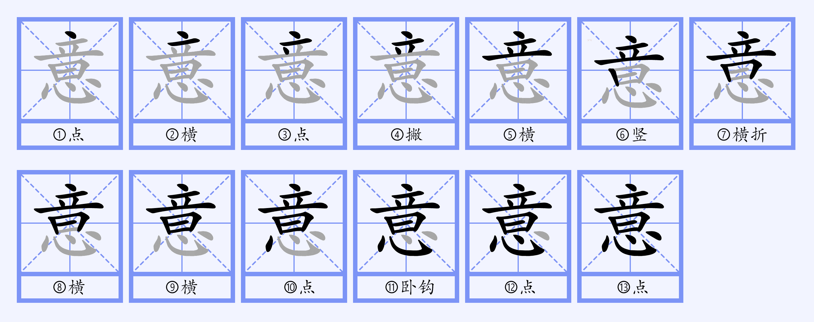  p data-id="gncqown1la">意(拼音:yì)是汉语通用规范一级汉字(常用