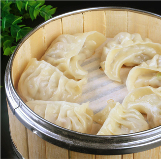 香菇笋丁素蒸饺