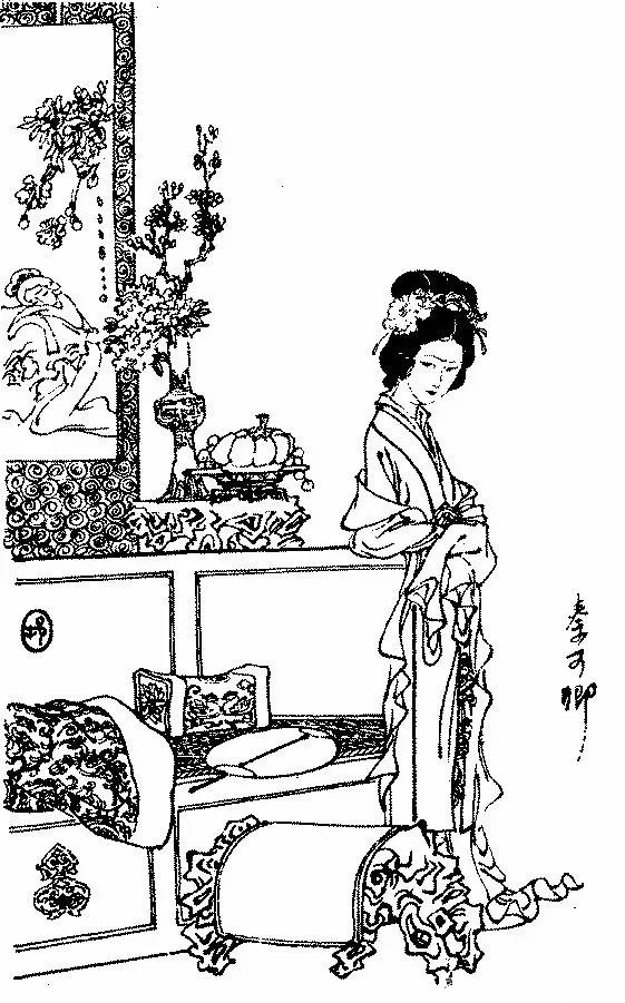 1983年的红楼梦白描绘画：戴敦邦画得真妙，人物眼神都是戏_百科TA说