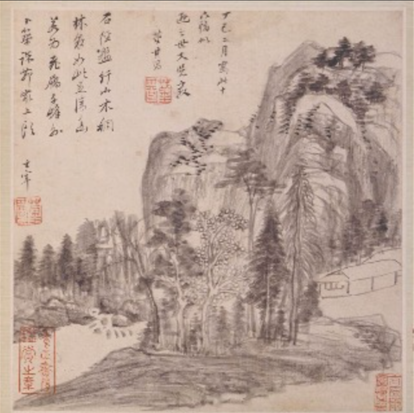明董其昌仿古山水图册