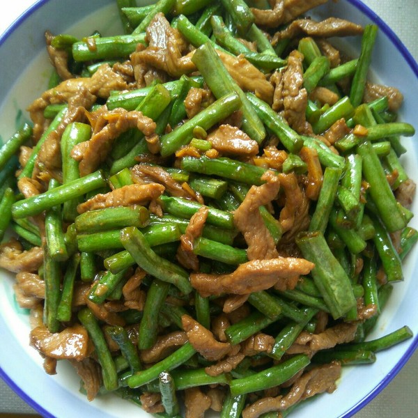 炒豇豆肉丝