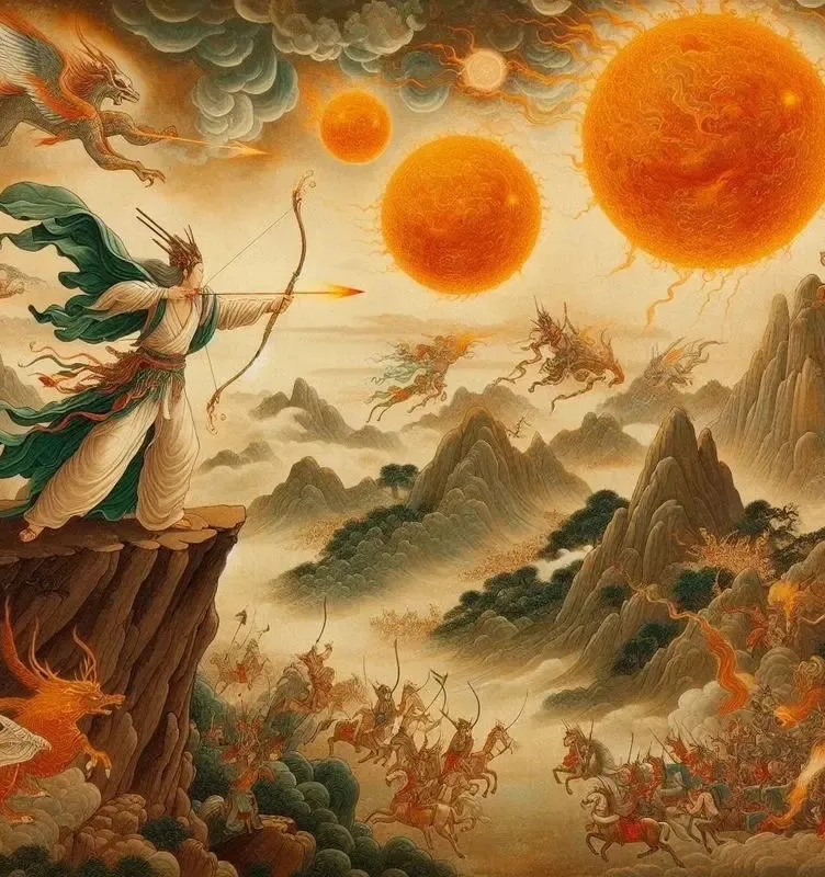 后羿射日（中国古代神话故事）_百度百科