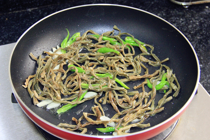 素炒干豆角