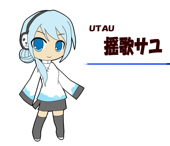  p>歌声合成软件utau的一位女性音源.