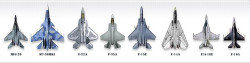 战斗机对比图