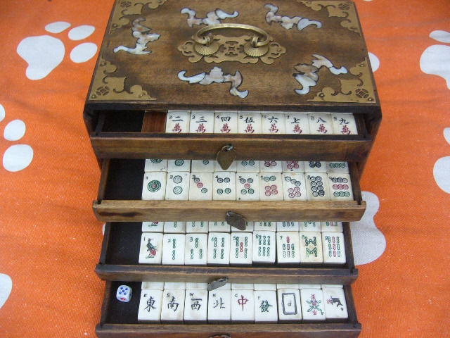 五福捧寿麻将牌