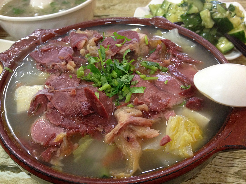 白菜粉丝驴肉煲