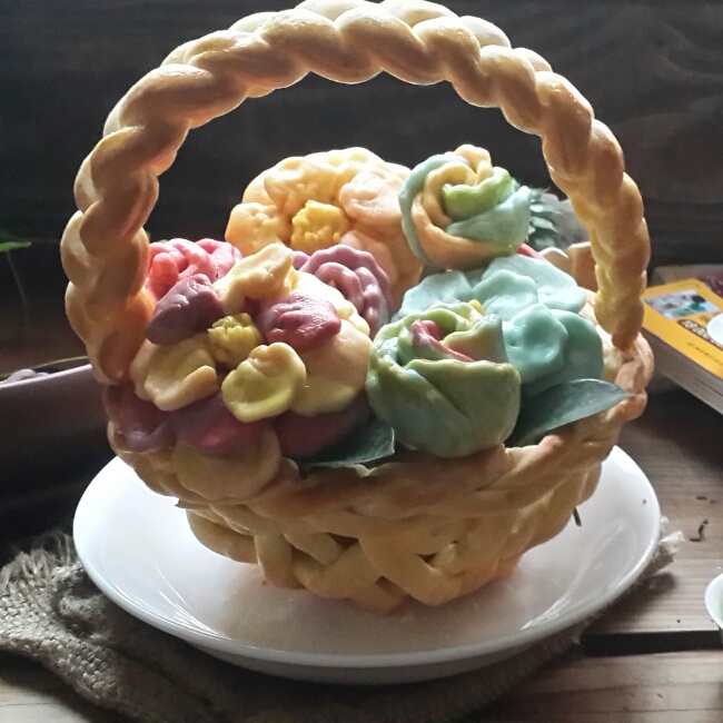 面包花篮馒头花