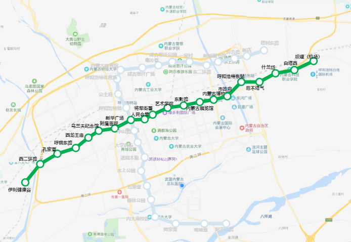  p>呼和浩特地铁1号线(hohhot metro line 1),是内蒙古自治区 a href=