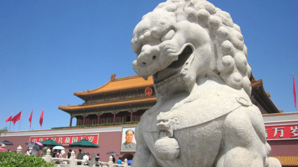 天安门前石狮子