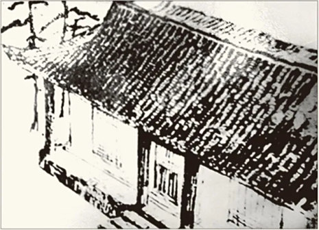 <p>抗战期间高中部在萧县龙泉寺的临时校址