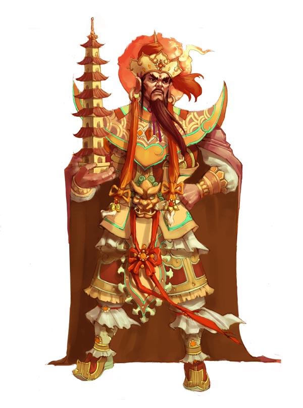  p>李靖,又称李天王,是中国古代神话传说的民俗神仙