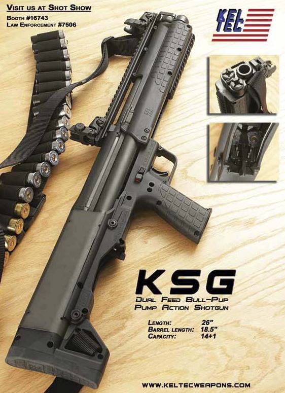 kel-tec ksg霰弹枪