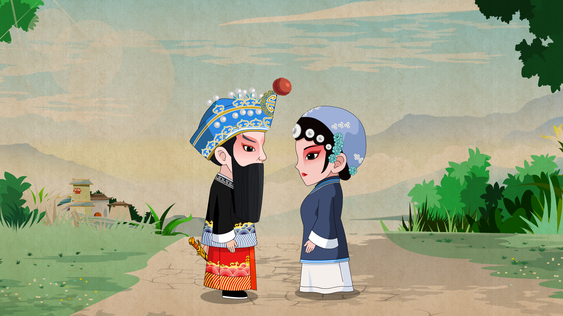 动漫制作技术和表现手法,对秦腔剧目进行演绎和再创作的大型戏曲动画