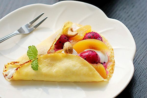 水果优格可丽饼