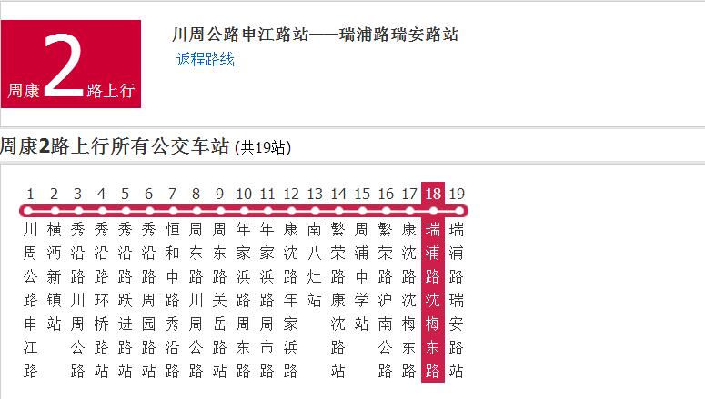 上海公交周康2路