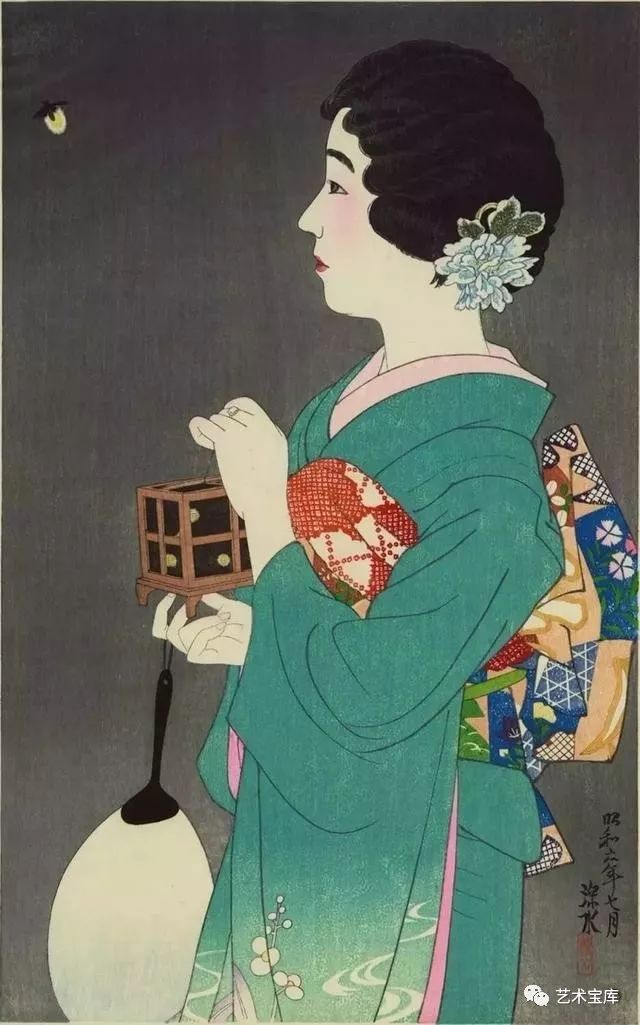 西方艺术史：日本“美人绘”代表画家伊东深水「108」_百科TA说