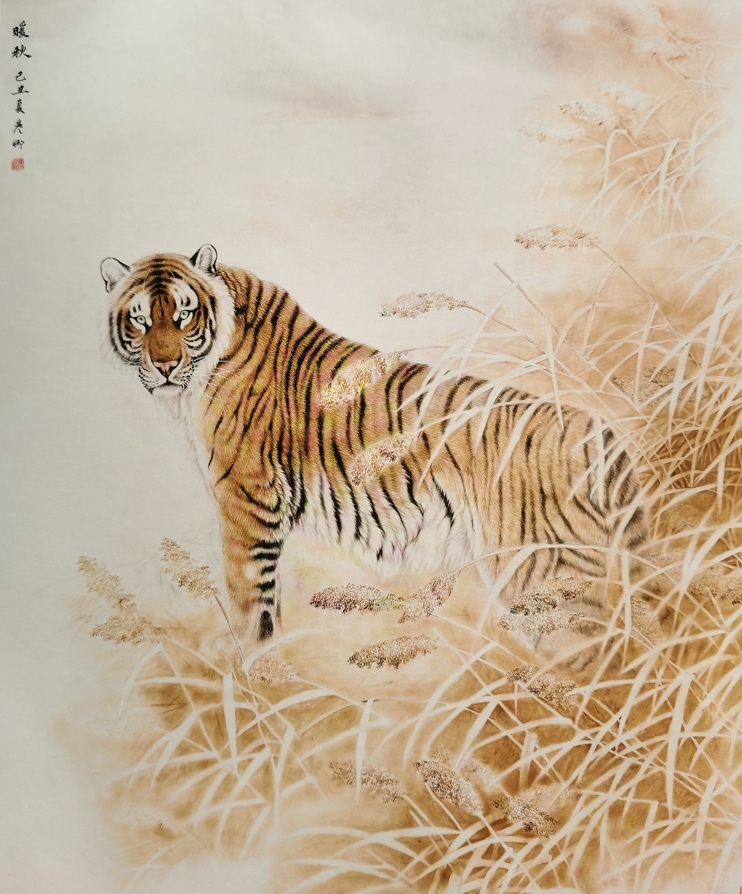  p data-id="gnbicg85tb">肖彦卿,男,一位农民画家,被称为中国"画虎第