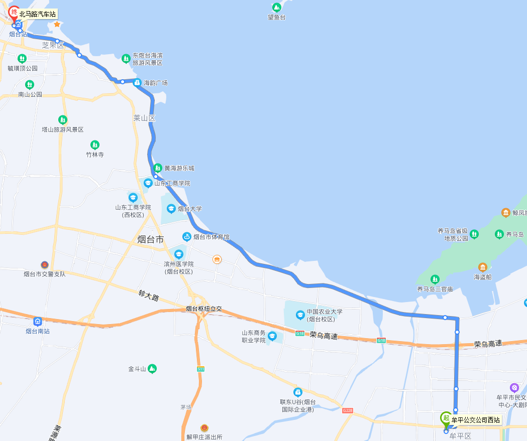 烟台公交61路