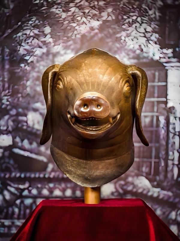 圆明园十二生肖兽首铜像（清乾隆年间的红铜铸像）_百度百科