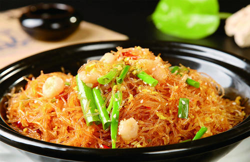 椰菜虾米粉丝煲