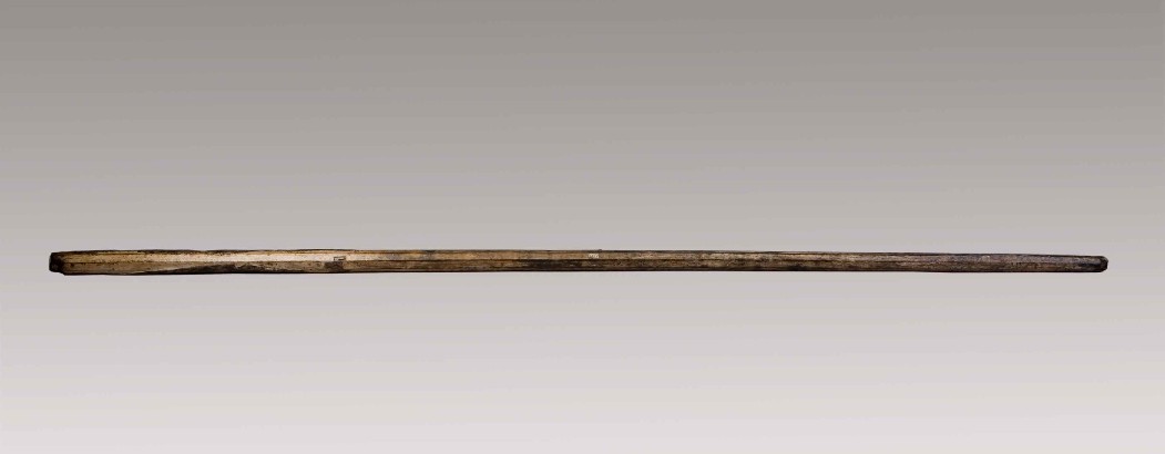 汉八棱柱形木杖