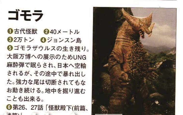  p>古代怪兽哥莫拉第一代(gomora/ゴモラ)是动画片《奥特曼》第26,27